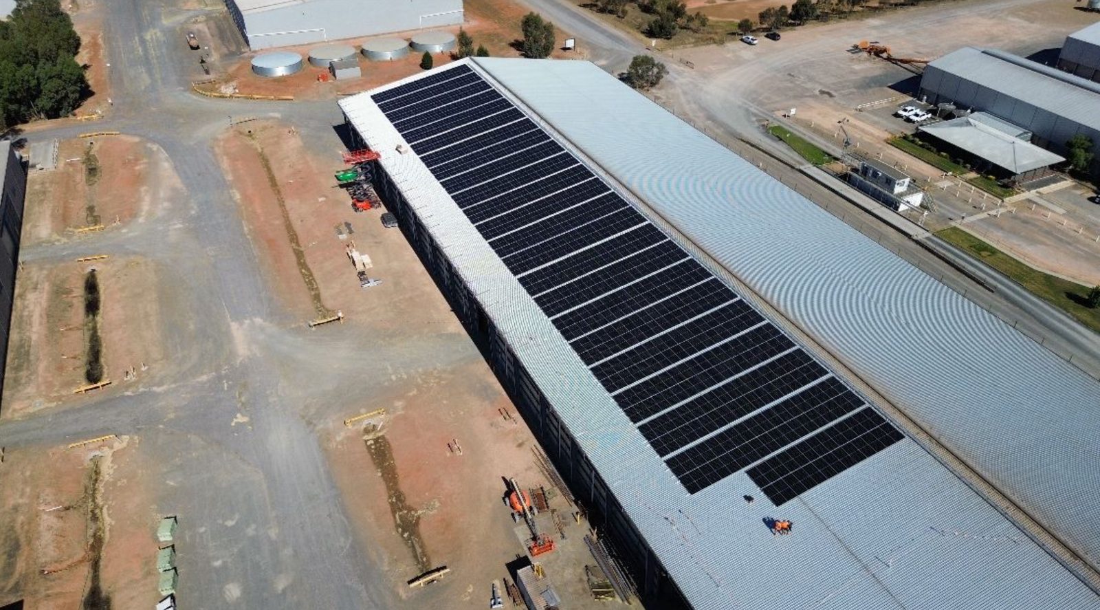 Balco Australia processing site with rooftop solar