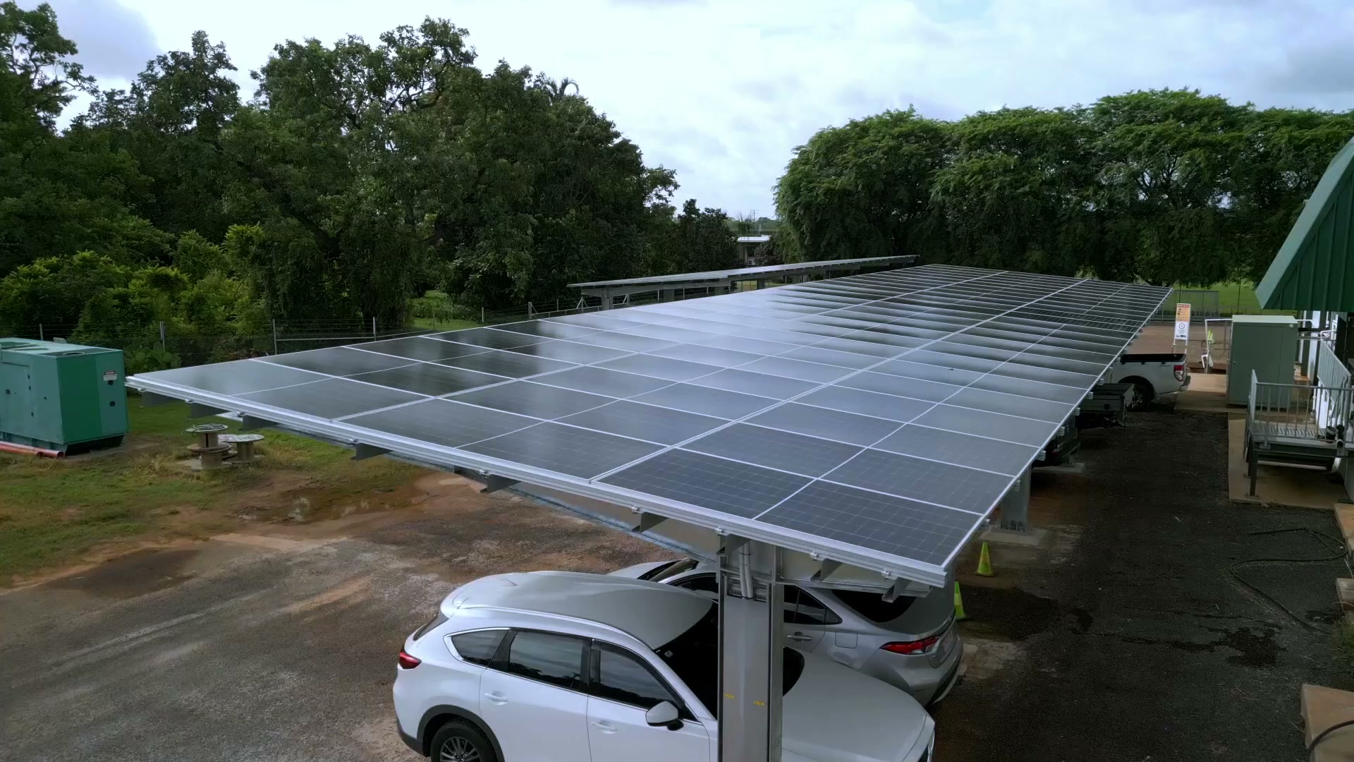 Solar arrays at a Darwin region site, Northern Territory