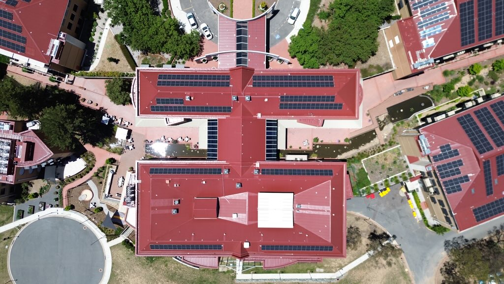 Aerial photograph of the LDK site
